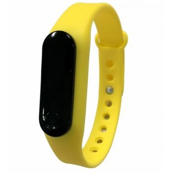 Bratara fitness iuni z6i, lcd 0.69 inch, bluetooth, activity and sleep, galben