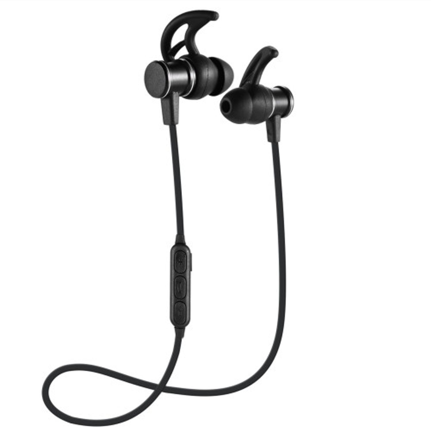 Casti Bluetooth iUni CB07 Cu Magnet, Black fotografia produsului
