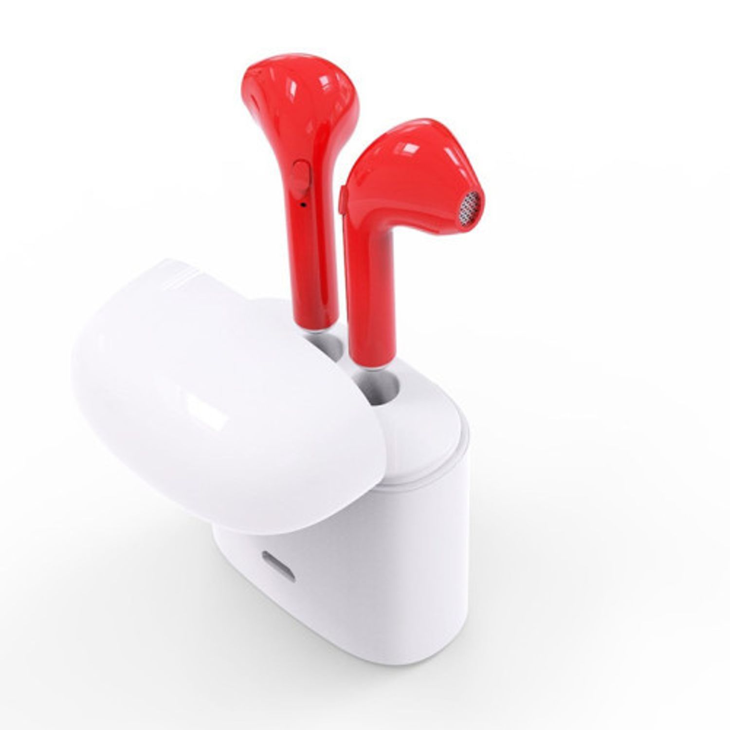 Casti Bluetooth iUni CB09, True Wireless Stereo, Red fotografia produsului View 3 L