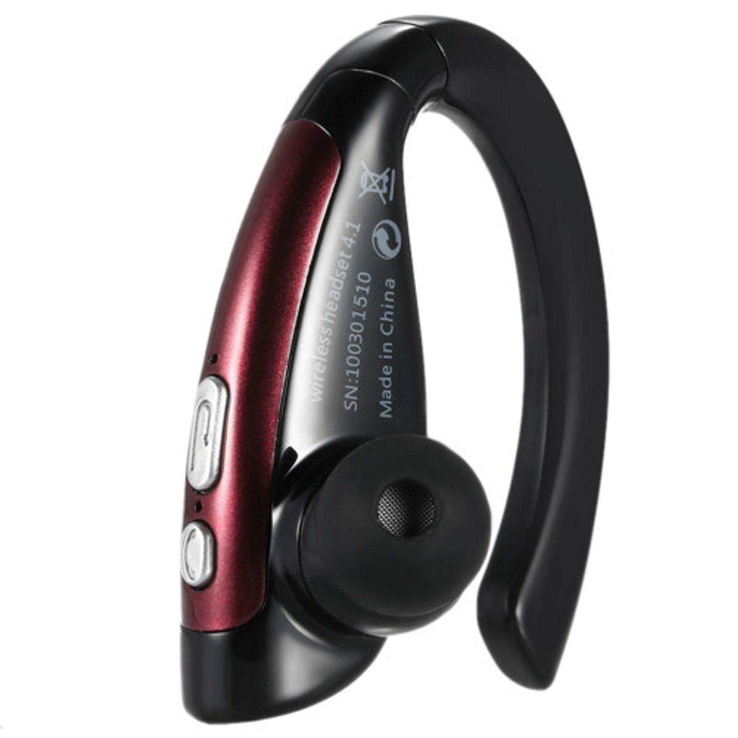Casca Bluetooth iUni CB06, Dark Red fotografia produsului View 2 L