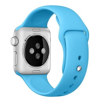Curea iuni compatibila cu apple watch 1/2/3/4/5/6, 38mm, silicon, blue