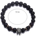 iUni - Bratara Roca Vulcanica unisex, B1 Dark Grey fotografia produsului View 5 S