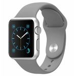Curea iUni compatibila cu Apple Watch 1/2/3/4/5/6, 42mm, Silicon, Gray fotografia produsului View 2 S