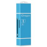 Card Reader iUni Lightning + MicroUSB OTG, Memorie Externa pentru dispozitive iOS si Android, Blue fotografia produsului