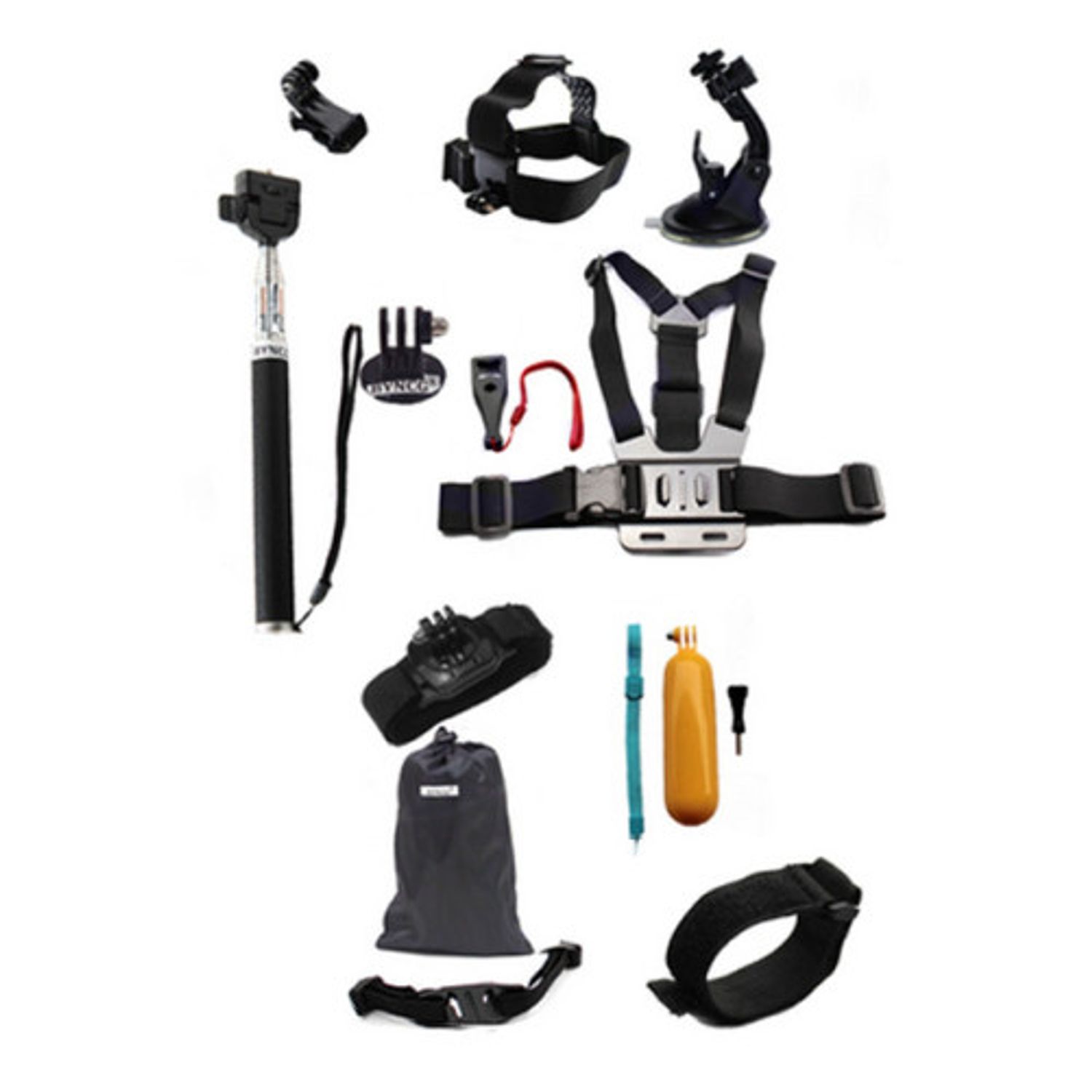 Set 14 accesorii camera sport GoPro, iUni Kit6 fotografia produsului