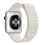 Set 2+1 Gratis, Curele Apple Watch iUni 42 mm Leather Loop Brown, Kaki, White fotografia produsului View 4 S