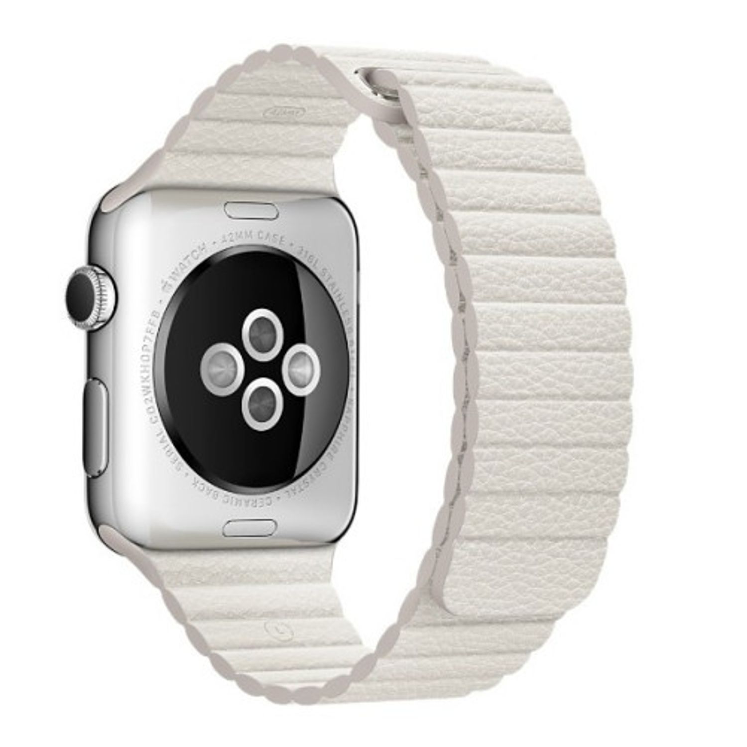 Set 2+1 Gratis, Curele Apple Watch iUni 42 mm Leather Loop Brown, Kaki, White fotografia produsului View 4 L