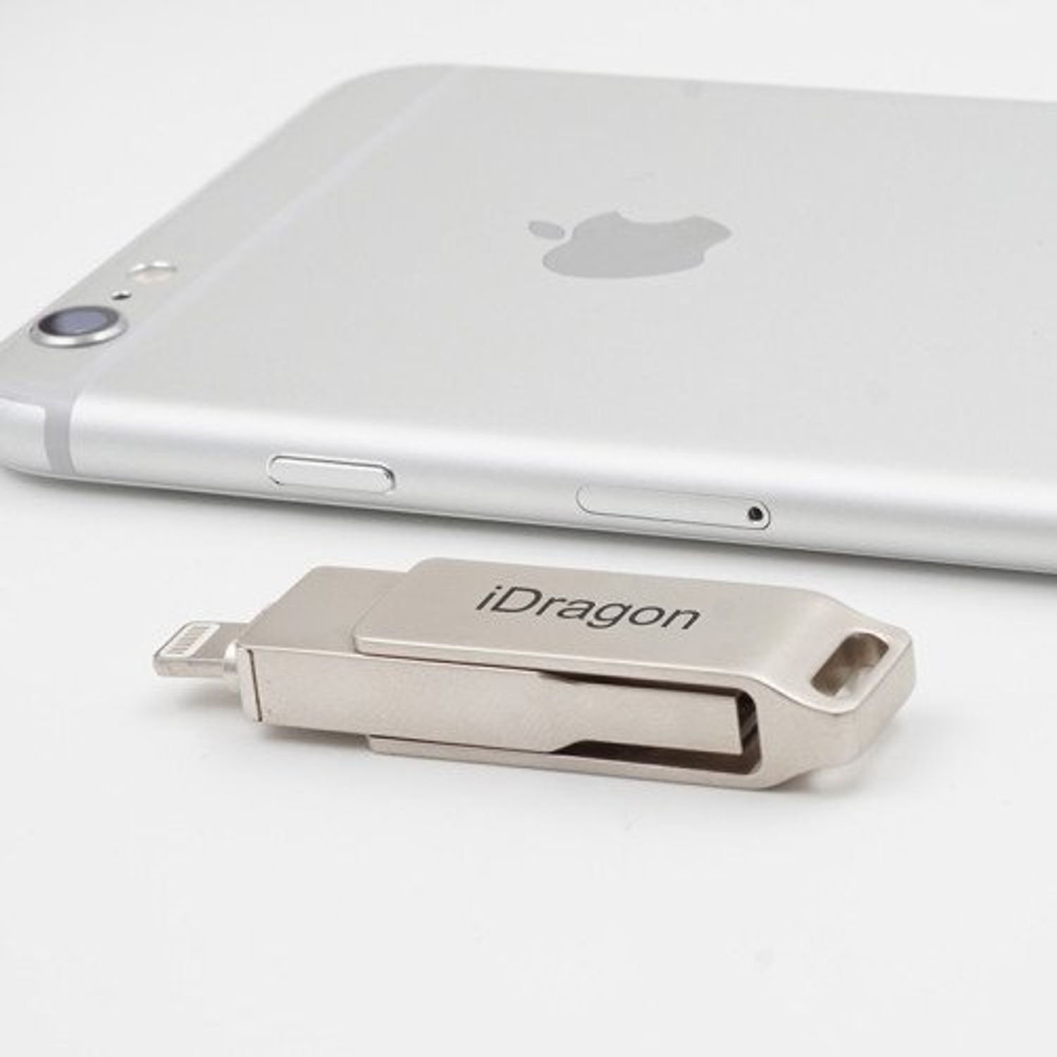 Stick USB 128GB iUni iDragon Lightning si USB iPhone/iPad fotografia produsului View 2 L