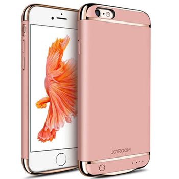 Husa Baterie Ultraslim iPhone 6 Plus/6s Plus, iUni Joyroom 3500mAh, Rose Gold elefant.ro imagine noua 2022