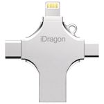 Stick USB-C 128GB iUni iDragon 4 in 1 Lightning, MicroUSB, Type-C, USB, Smartphone iOS si Android fotografia produsului View 2 S
