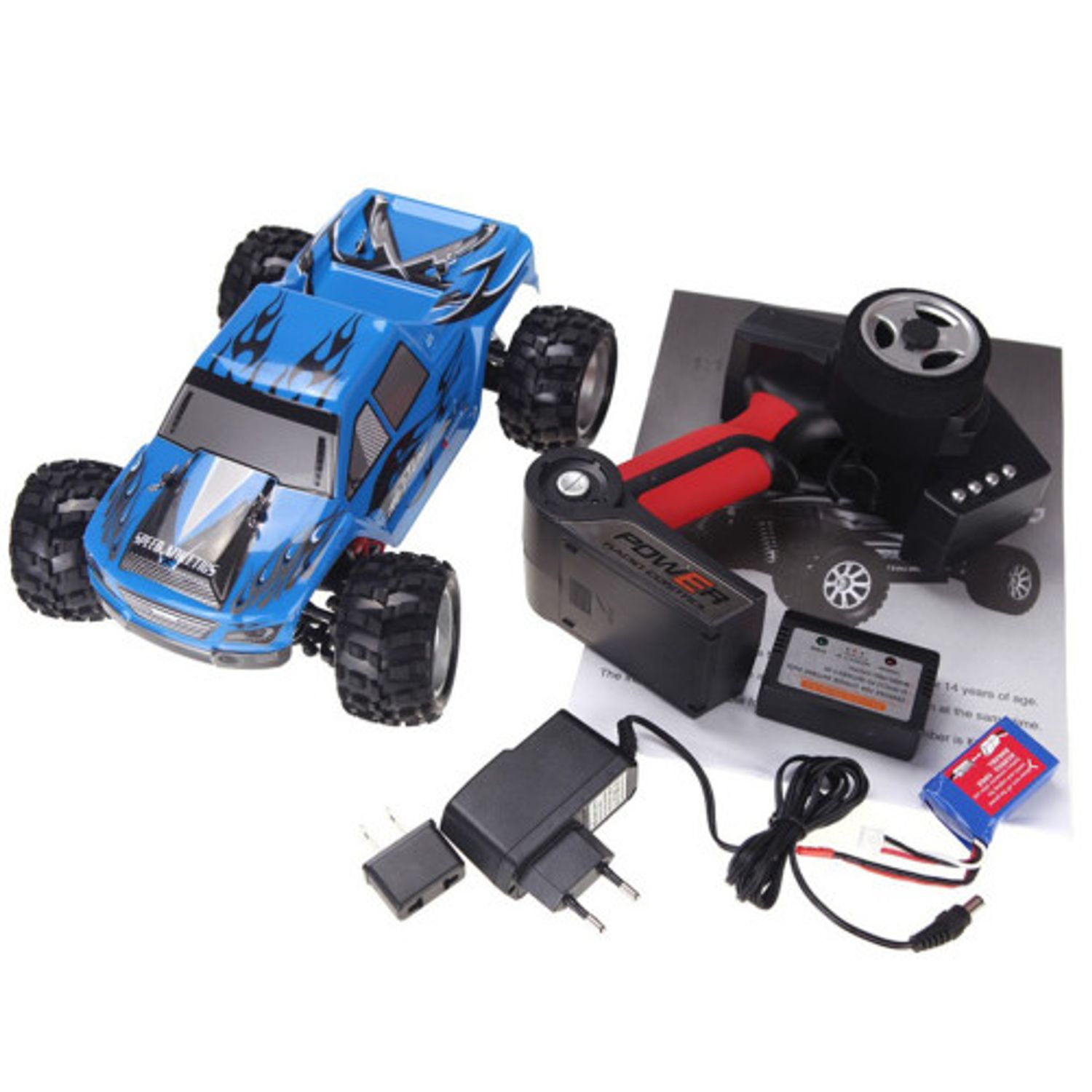 Masinuta cu Telecomanda iUni A979, 50km/h Off Road Buggy 4x4, Albastru fotografia produsului View 4 L