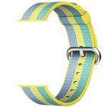 Curea iUni compatibila cu Apple Watch 1/2/3/4/5/6, 38mm, Nylon, Woven Strap, Pollen fotografia produsului View 2 S