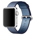 Curea iUni compatibila cu Apple Watch 1/2/3/4/5/6, 38mm, Nylon, Woven Strap, Midnight Blue fotografia produsului