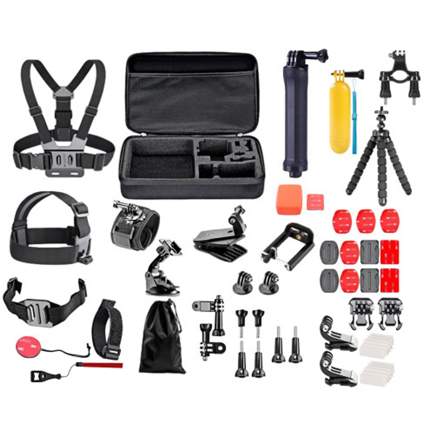 Set 47 accesorii camera sport GoPro, iUni Kit4 fotografia produsului