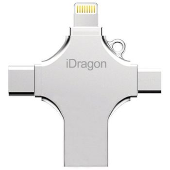 Stick USB-C 32GB iUni iDragon 4 in 1 Lightning, MicroUSB, Type-C, USB, Smartphone iOS si Android elefant.ro imagine noua 2022