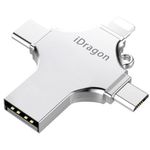 Stick USB-C 32GB iUni iDragon 4 in 1 Lightning, MicroUSB, Type-C, USB, Smartphone iOS si Android fotografia produsului View 2 S