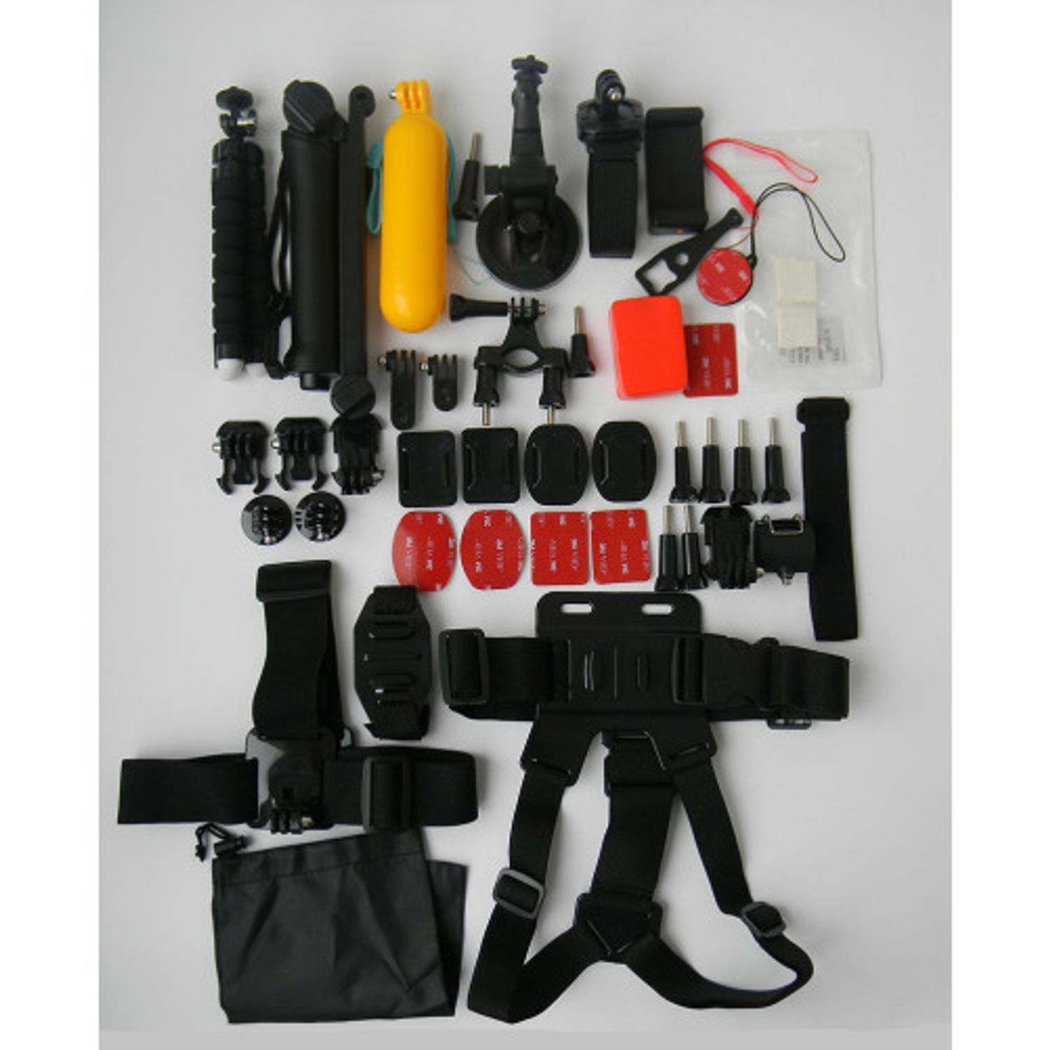 Set 45 accesorii camera sport GoPro, iUni Kit1 fotografia produsului View 3 L