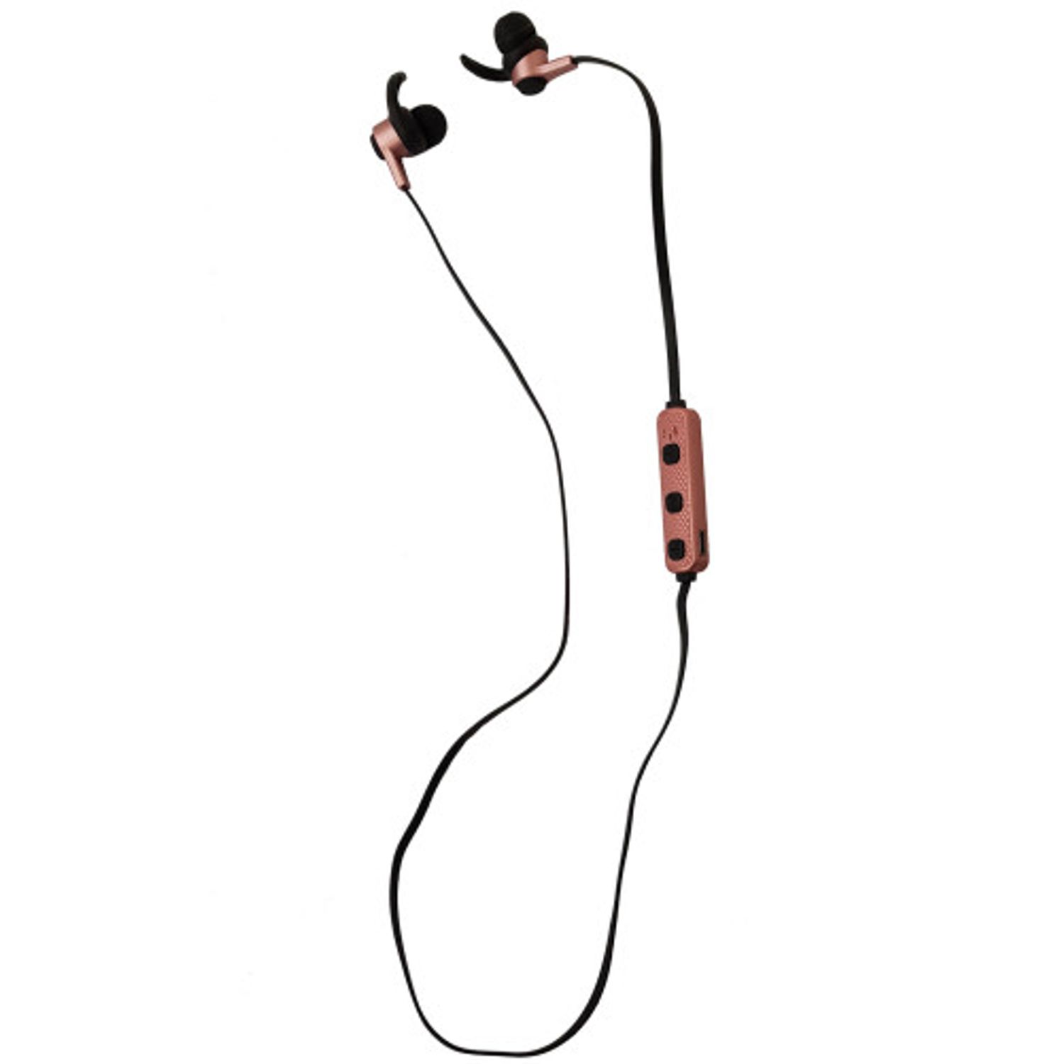 Casti Sport Wireless Bluetooth iUni CB41, Handsfree, Microfon, Control Volum, Magnet, Rose Gold fotografia produsului View 3 L