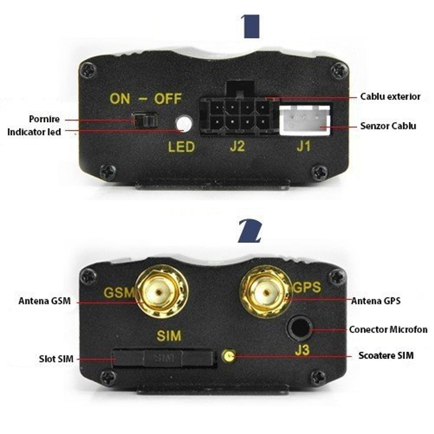 GPS Tracker Auto iUni TK103, Localizare si urmarire GPS, Microfon, Autonomie nelimitata fotografia produsului View 4 L