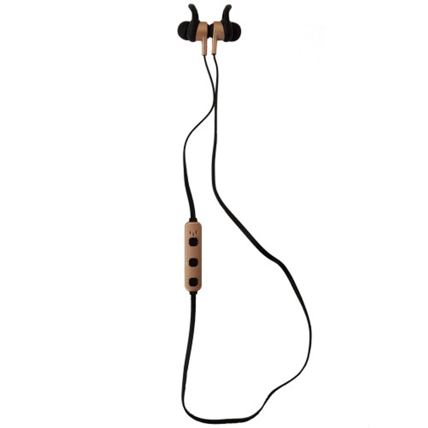 Casti Sport Wireless Bluetooth iUni CB41, Handsfree, Microfon, Control Volum, Magnet, Gold fotografia produsului View 2 L