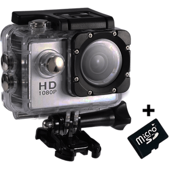 Camera Sport iUni Dare 50i Full HD 1080P, 5M, Waterproof, Argintiu + Card MicroSD 8GB Cadou