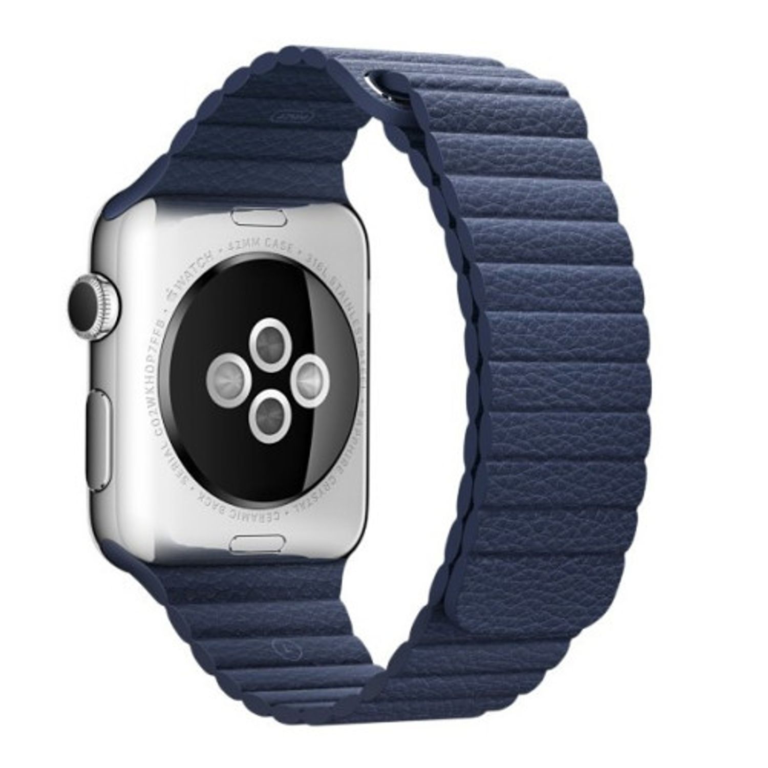 Set 2+1 Gratis, Curele Apple Watch iUni 38 mm Piele Cuff Maro, Dark Gray Leather Loop, Midnight Blue Leather Loop fotografia produsului View 4 L