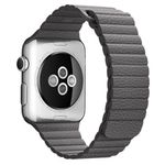 Set 2+1 Gratis, Curele Apple Watch iUni 38 mm Piele Cuff Maro, Dark Gray Leather Loop, Midnight Blue Leather Loop fotografia produsului View 3 S