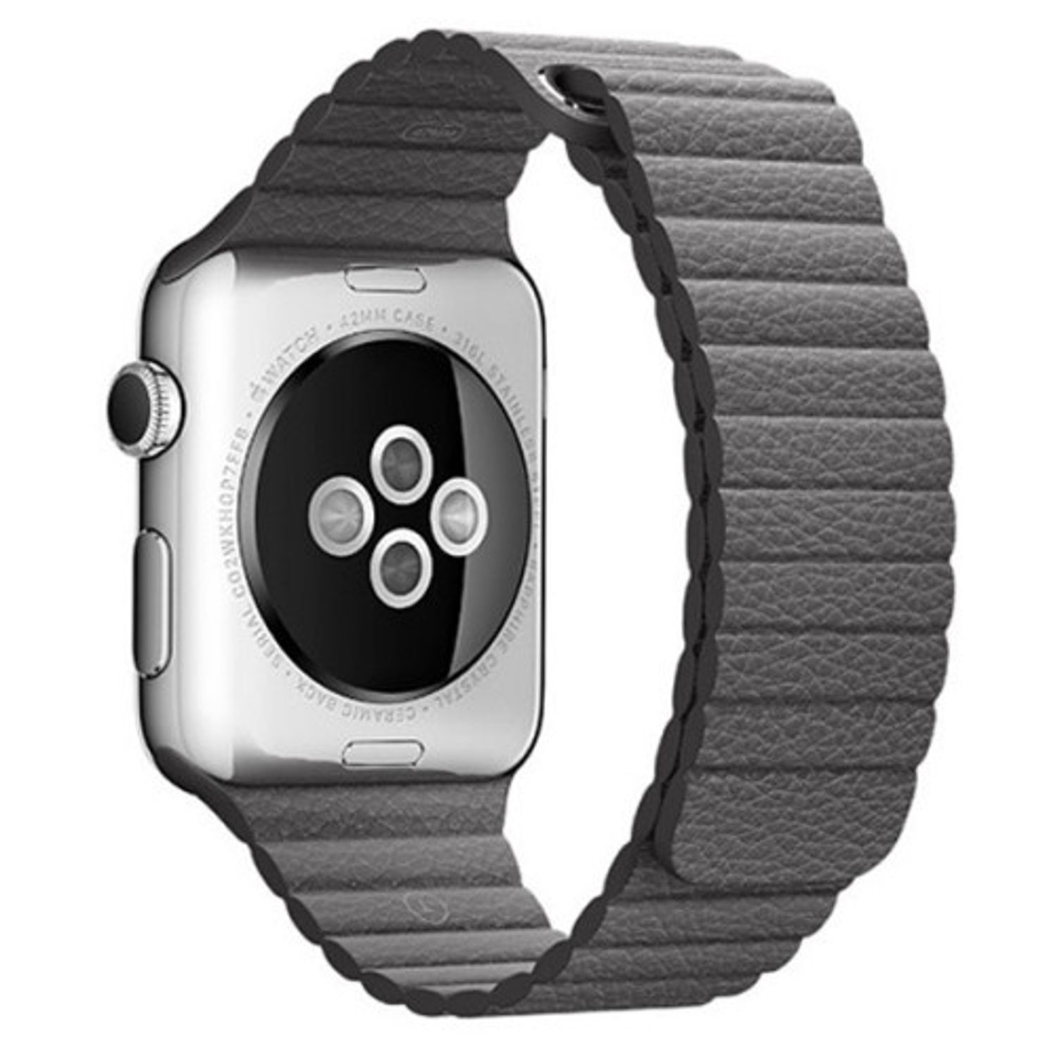 Set 2+1 Gratis, Curele Apple Watch iUni 38 mm Piele Cuff Maro, Dark Gray Leather Loop, Midnight Blue Leather Loop fotografia produsului View 3 L