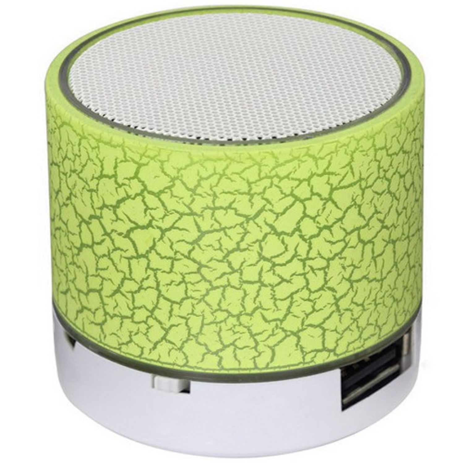 Boxa Portabila iUni DF08, Bluetooth, Slot Card, Aluminiu, Verde fotografia produsului