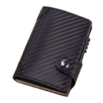 Portofel rfid iuni p4, 10 carduri, print carbon