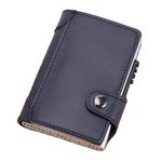 Portofel RFID iUni P4, 10 carduri, Bleumarin fotografia produsului