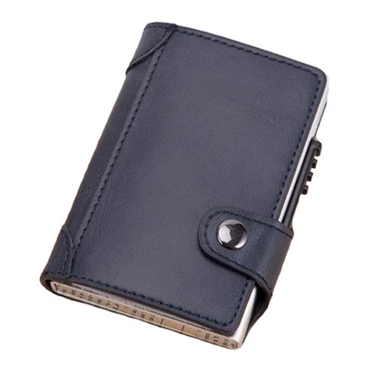 Portofel RFID iUni P4, 10 carduri, Bleumarin fotografia produsului