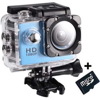 Camera Sport iUni Dare 50i Full HD 1080P, 5M, Waterproof, Albastru + Card MicroSD 8GB Cadou elefant.ro imagine noua 2022