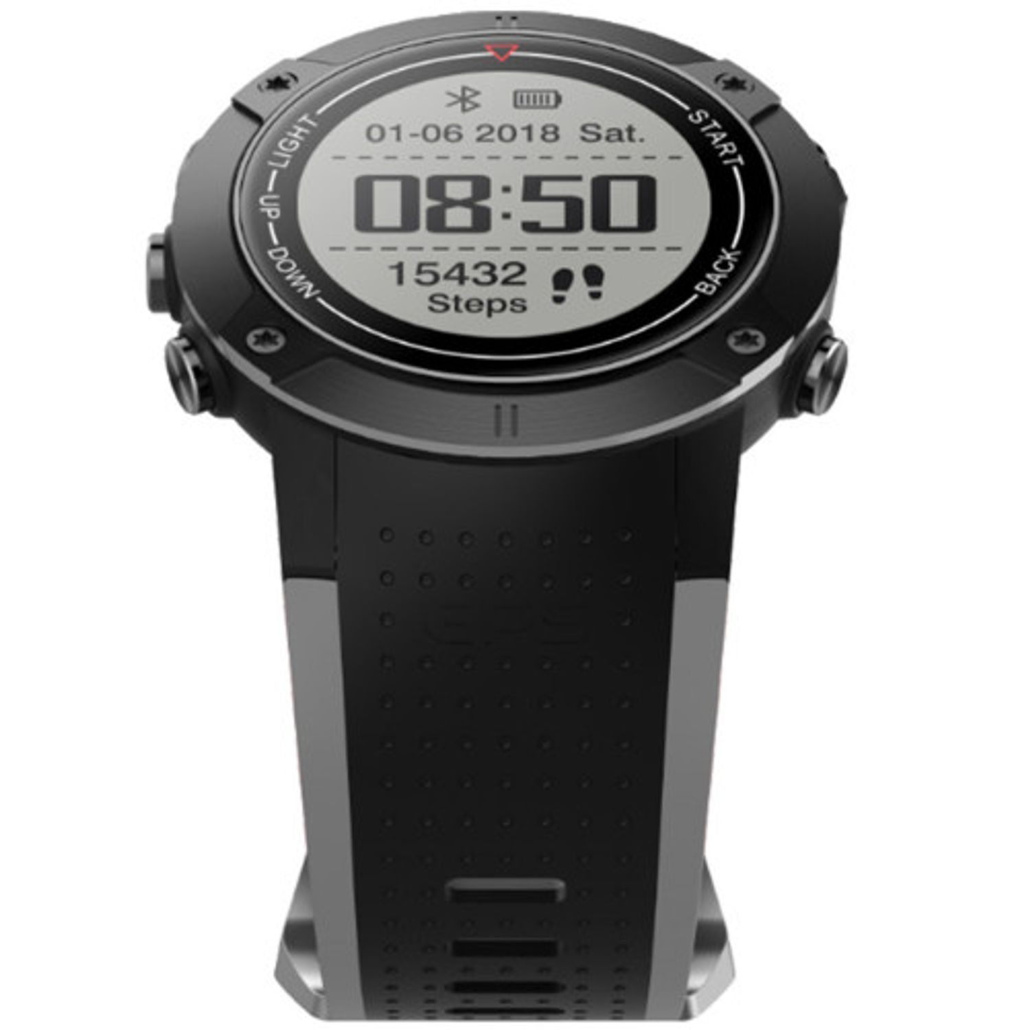 Smartwatch iUni DM18, Standby time 30 zile, GPS, BT, OLED, Rezistent la apa, Gray fotografia produsului View 5 L