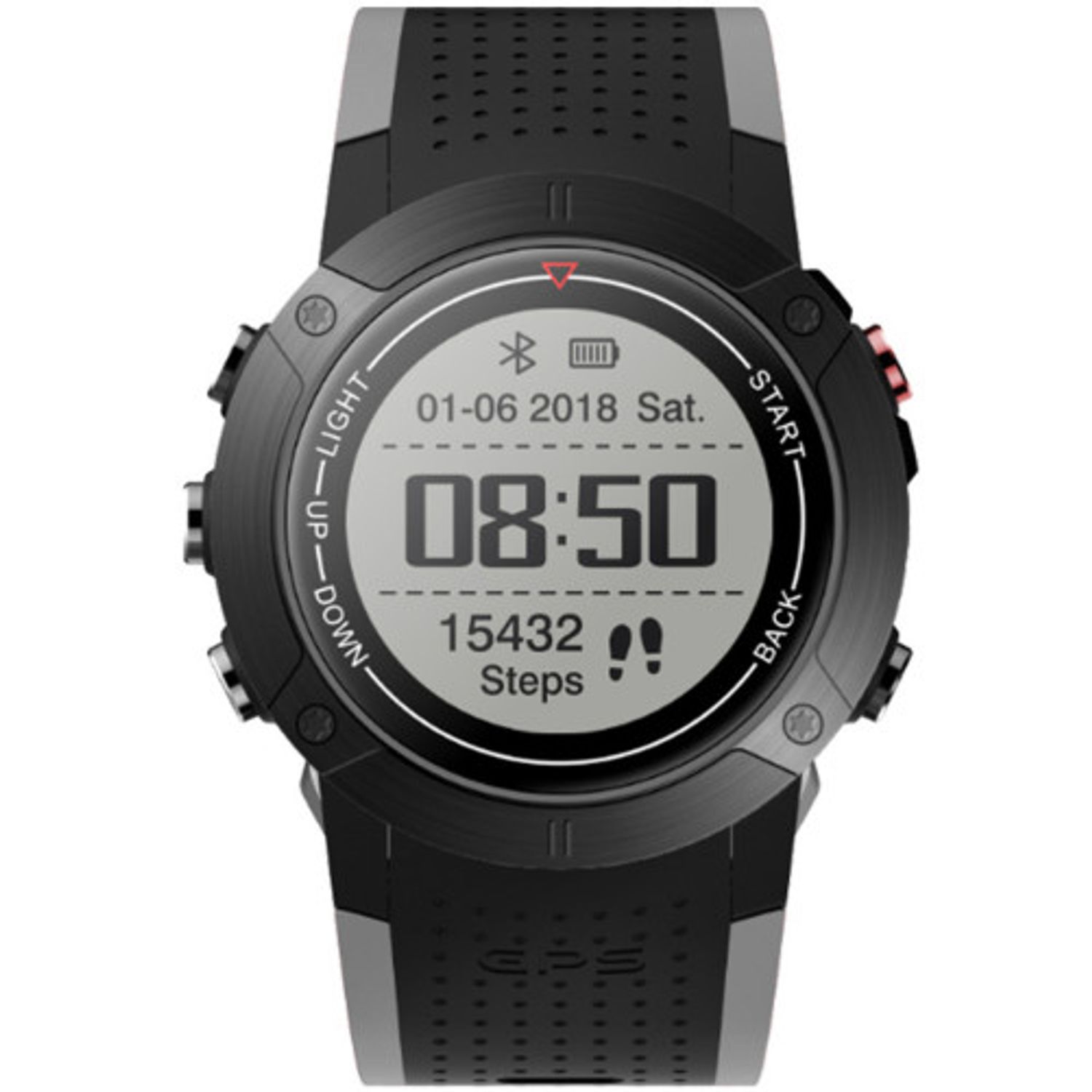 Smartwatch iUni DM18, Standby time 30 zile, GPS, BT, OLED, Rezistent la apa, Gray fotografia produsului View 4 L