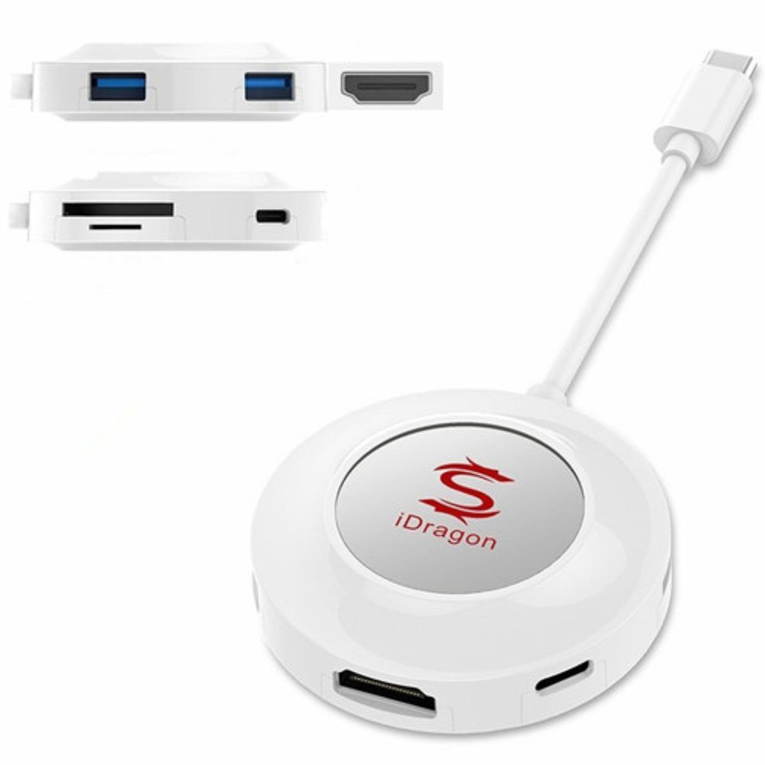 Adaptor HDMI iUni iDragon USB C Dock, compatibil cu Samsung Galaxy S8 fotografia produsului View 2 L