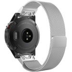 Curea iUni compatibila cu Garmin Fenix 3 / Fenix 5X, 26 mm, Milanese Loop Strap Silver fotografia produsului