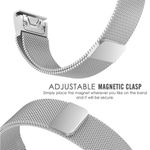 Curea iUni compatibila cu Garmin Fenix 3 / Fenix 5X, 26 mm, Milanese Loop Strap Silver fotografia produsului View 2 S