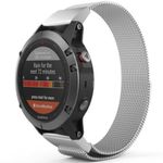Curea iUni compatibila cu Garmin Fenix 3 / Fenix 5X, 26 mm, Milanese Loop Strap Silver fotografia produsului View 5 S