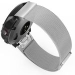 Curea iUni compatibila cu Garmin Fenix 3 / Fenix 5X, 26 mm, Milanese Loop Strap Silver fotografia produsului View 3 S
