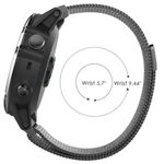 Curea iUni compatibila cu Garmin Fenix 5X, 26 mm, Milanese Loop Belt, Black fotografia produsului View 4 S
