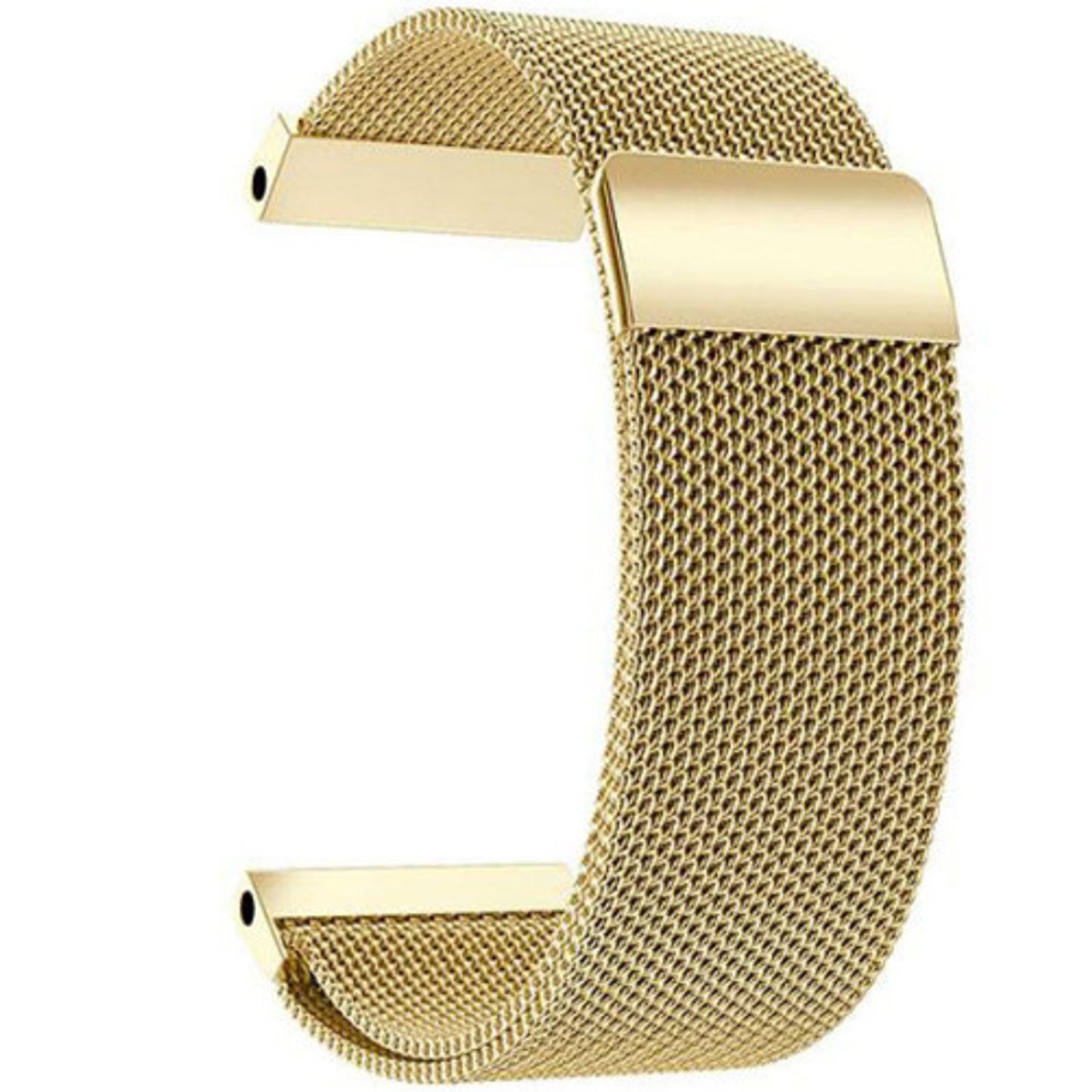 Curea iUni compatibila cu Garmin Fenix 5X, 26 mm, Milanese Loop Belt, Gold fotografia produsului View 2 L