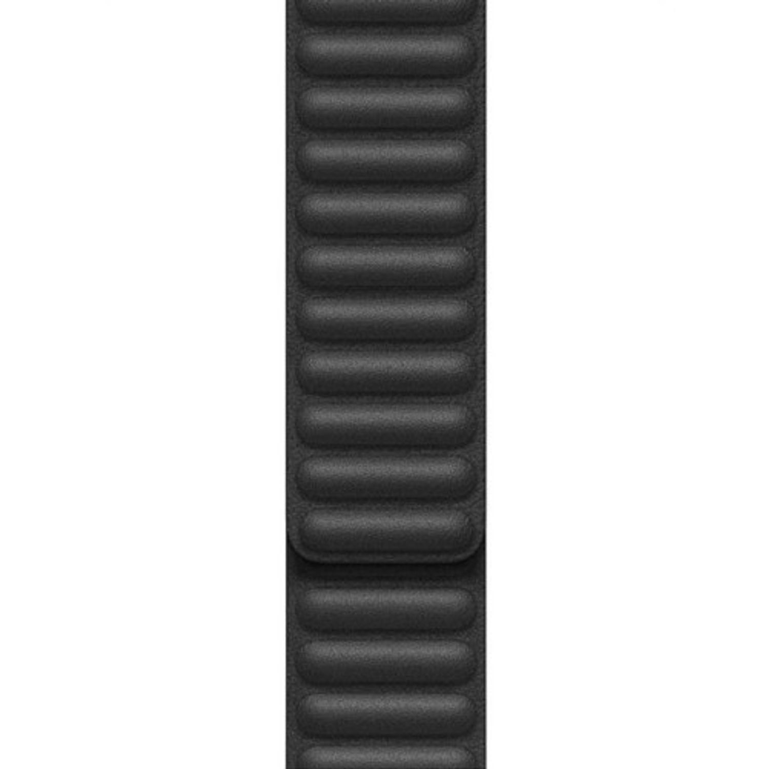 Curea iUni compatibila cu Apple Watch 1/2/3/4/5/6, 40mm, Leather Link, Black fotografia produsului View 2 L