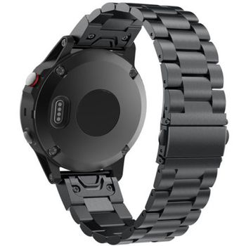 Curea iuni compatibila cu garmin fenix 3 / fenix 5x, 26 mm, steel belt black