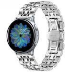 Curea iUni compatibila cu Samsung Watch Gear S2, 20 mm, Seven Beads Strap, Silver fotografia produsului View 4 S
