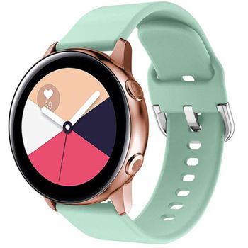 Curea iUni compatibila cu Samsung Watch Gear S2, 20 mm, Silicon Buckle, Turquoise