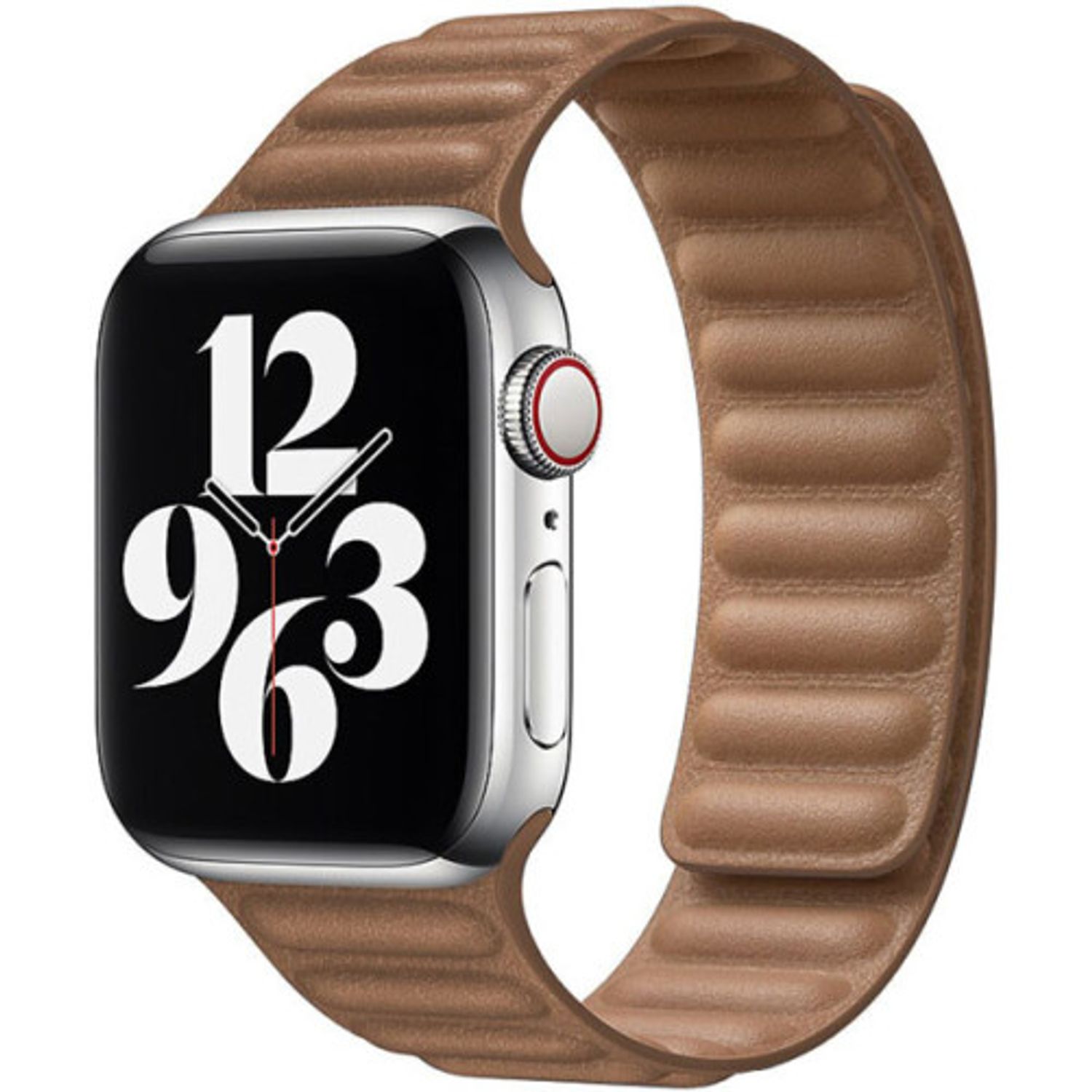 Curea iUni compatibila cu Apple Watch 1/2/3/4/5/6, 44mm, Leather Link, Brown fotografia produsului