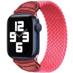 Curea iUni compatibila cu Apple Watch 1/2/3/4/5/6, 40mm, Braided Solo Loop, Pink fotografia produsului