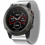 Curea iUni compatibila cu Garmin Fenix 5X, 26 mm, Milanese Loop Belt, Silver fotografia produsului View 2 S