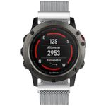 Curea iUni compatibila cu Garmin Fenix 5X, 26 mm, Milanese Loop Belt, Silver fotografia produsului View 3 S